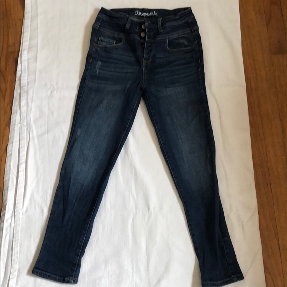 High rise cropped jeggings